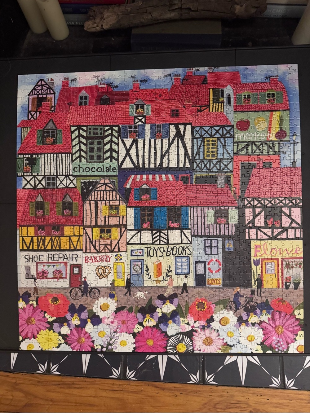 Eeboo Whimsical Village Puzzle 1000 pieces